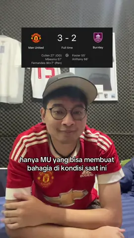 fans mu setidaknya bisa merasakan menang lagi🤝 #manchesterunited #burnley #PremierLeague 