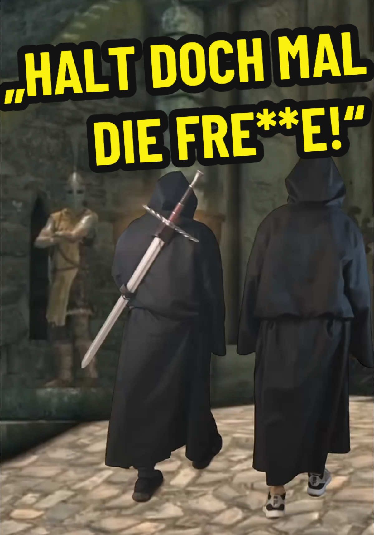 „Früher war ich auch ein Abenteurer…“🏹🦵 #skyrim #skyrimmemes #arrowtotheknee #gamerhumor #gaming 
