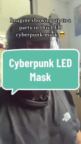 Futuristic, eye-catching, and perfect for Halloween, festivals, or any night you want to stand out! #cyberpunkmask #LEDMask #dealdrops #tiktokmademebuyit #backtoit