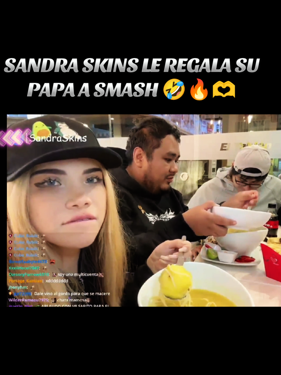 Sandra Skins le regala su papa a Smash, #sandraskins #smashdota #tacna_peru🇵🇪 #kickperu #videoviral @Sandra Skins @Smashdota @Sandraskins_Kick 