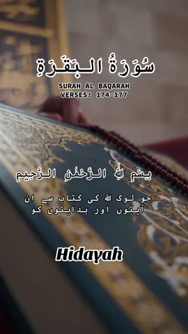 SURAH AL BAQARAH VERSES(174-177)#islam #qurantranslationurdu #alquran #trending #Hidayah 