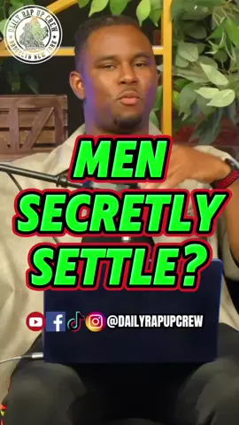 Women say they don’t wanna settle… but what if men are the ones settling?” 👀 Looks might catch someone’s eye, but it takes way more to keep a relationship strong. 🫶 Do you agree most men settle, or is it the other way around? Drop your thoughts ⬇️ 👉 Like, comment, and share if this conversation hit a nerve!  @DAILYRAPUPCREW™️ | PODCAST 