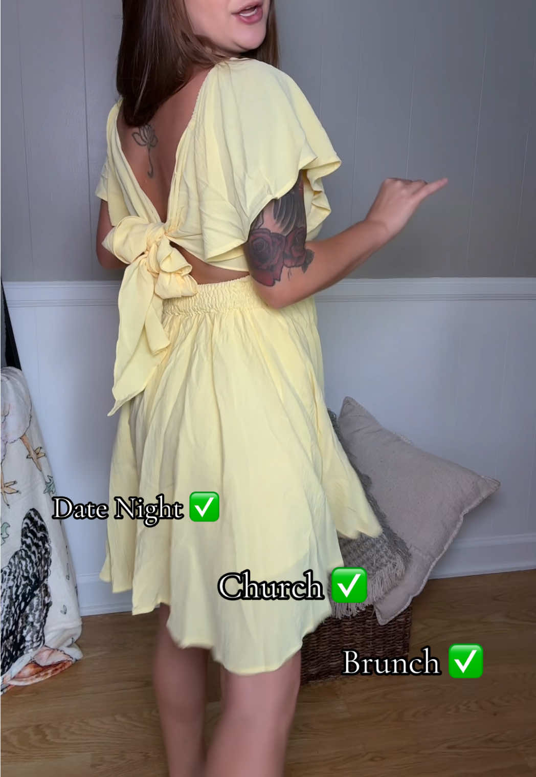 The dress for every occasion 🤩#dress #datenightoutfit #churchdress #yellowdress 