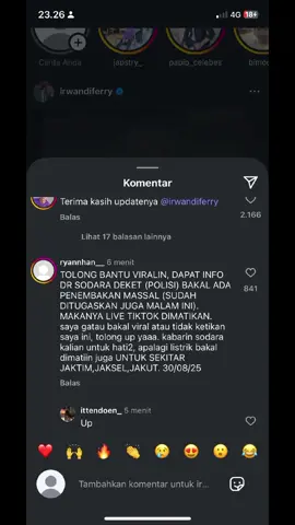 TOLONG TETAP BERHATI-HATI ⚠️JAGA KESELAMATAN,MOGA GA TERJADI APA APA
