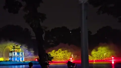 Mời cả nhà 12h đêm xem màn trình diễn ánh sáng 3D Mapping tại Hồ Gươm  By.my phone  #Hanoi #somewhereinhanoi #Hanoirangro #A80