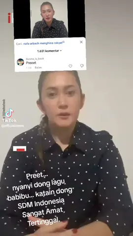 Preett... nyanyi lagi dong lagu babi babi bu, dan Kau katakan SDM indonesia Sangat amat tertinggal... Dan Mana Komplain anda soal tunjangan? makanya jadi orang jangan congkak dan kemilau dengan harta dunia dan Hamba Uang, karena semua titipan. Ngak ada yang abadi, yang abadi hanyalah amal jariyah. kan kmu tahu itu @nafaurba763 @nafaurbach80__ @nafaurbach806 @nafaurbachofficial Lagi casting ya mbak yu? sinetron baru ya mbak yu atau film baru? judulnya apa? seharusnya anda itu harus banyak belajar sama mantan anda yang jadi dewan yang sangat amat merakyat makanya beliau di pilih lagi oleh rakyat... ngak ada permohonan maaf, kasih itu adalah penghukuman, dan apa yang kau tanam, maka itu yang akan kau tuai... bertobat? ngk, bertobat sama Tuhan. bukan sama Rakyat, sudah cukup kau hina Rakyat dengan kalimat anda sangat amat tertinggal. @Nafaurbach  @marialaota  @Rieke Diah Pitaloka @MARIA LAOTA 2 @Tessa Mariska Yubrik03 @Sunan kalijaga sh @Uya Kuya @Emma Warokka 