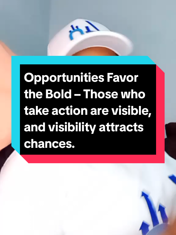 Opportunities Favor the Bold – Those who take action are visible, and visibility attracts chances, partnerships, and growth. #opportunities #makingmoneyonline #trading #sama28 #fyp 