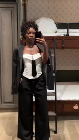 Barbie in a black suit 🖤#foruyou #blackbarbie #outfit #blackandwhite 