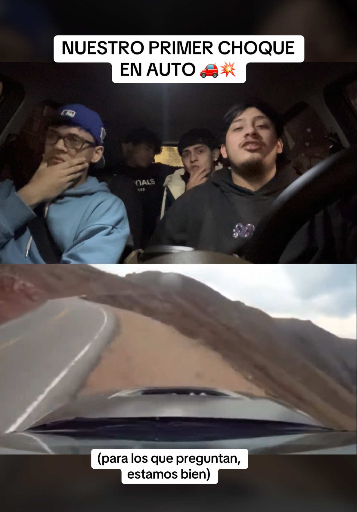 NUESTRO PRIMER CHOQUE EN AUTO #fyppp #streamer #humor #choque #broma 