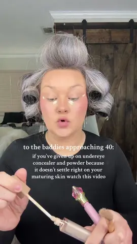 Growing older doesn’t mean we have to stop using the products we love, we just shift the application in which we use them 🖤 #makeupover30 #tiktokshoplabordaysale #tiktokshopcreatorpicks #matureskinmakeup #undereyeconcealer 