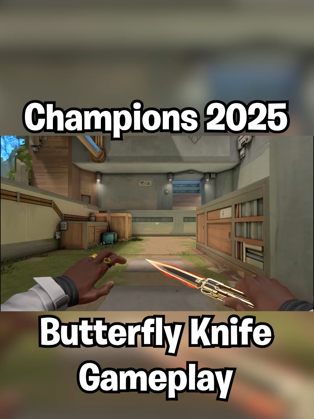 Gameplay of the Champions 2025 Butterfly Knife in VALORANT! #Valorant #champions