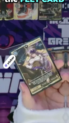 No way! My chat made me sniff a super-rare FEET FEET card I just pulled! 🤣 This is peak VTuber content. 
 #Leah #VCards #TradingCardGame #Vtubers #FunnyMoments 