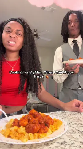 I cooked for my man when i can’t cook 😳  What should i try to cook next ?👀  ( i tried to be different and use a different chicken brand 😫💔)  #fyp #viral #christiantiktok #funny #couples 