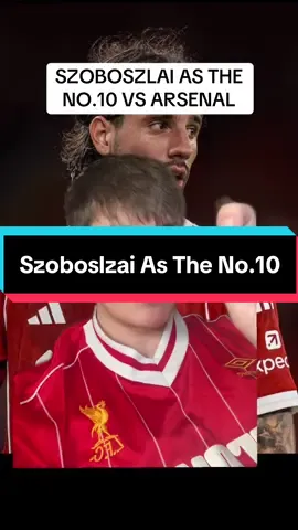 Szoboszlai As The No.10 Vs Arsenal #liverpool #arsenal #prem #PremierLeague 