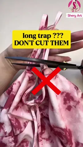 long trap ? Don't cut them.use these tricks #sewing #stitch #sewingtiktok #fashion #viral 
