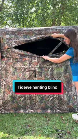 Tide we hunting blind with 270 degree view. You can see them but they can’t see you ! #hunting #blind #hunters #tiktokshoplabordaysale #biggame 