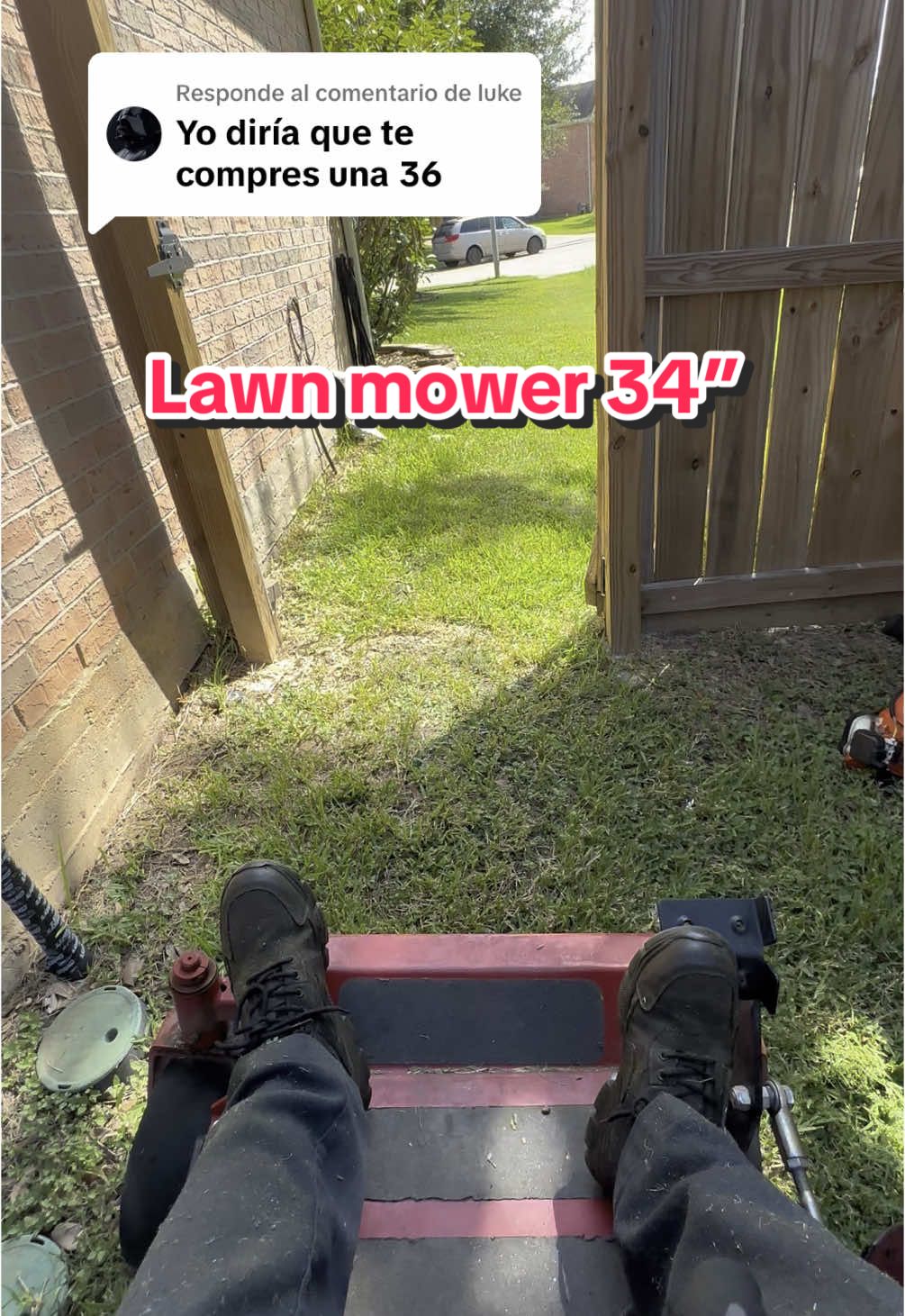 Respuesta a @luke #parati #lawnmower #yardwork #fermin 