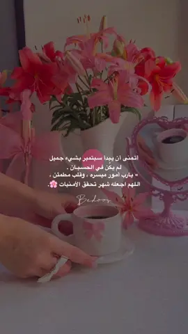 🌸🌸 أتمنى أن يبدأ #سبتمبر بشيء جميل لم يكُن في الحسبان . #اللهم اجعله شهر تحقق الأمنيات . #يارب 🩵