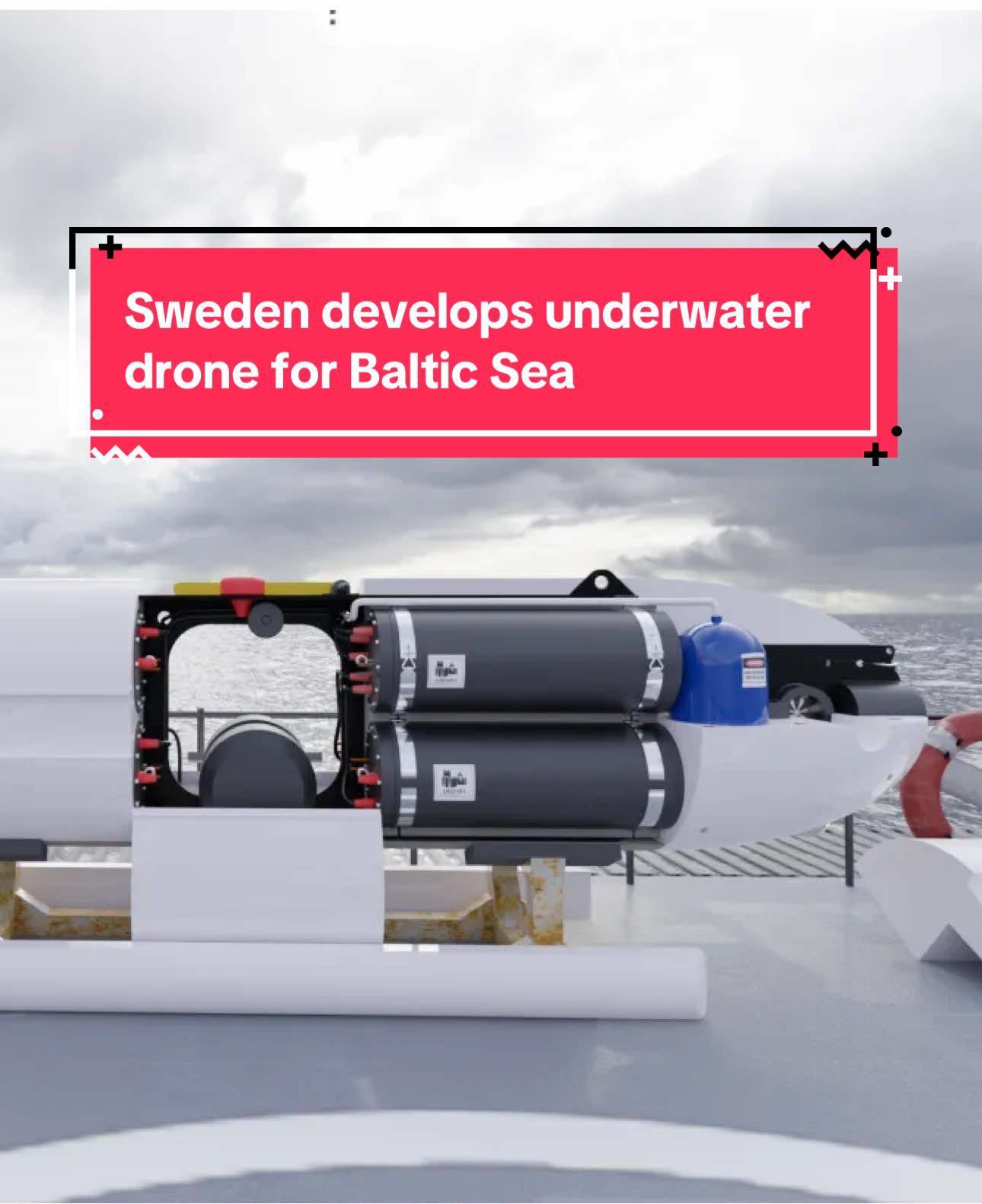 Sweden develops underwater drone for Baltic Sea. #sweden #saab #drone 