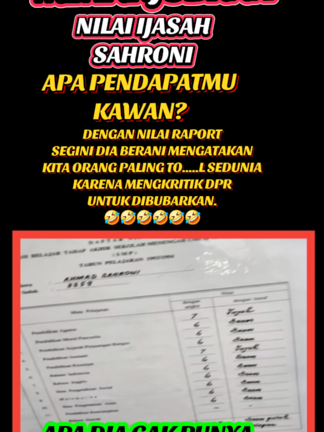 IJASAH SAHRONI INI ASLIKAH?