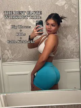 This glute trio always gives me that juicy pump! Lmk if you’d like to see how it goes! #glutesworkout #pump #gym #glutegrowth 
