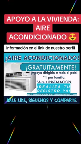 Aire acondicionado en el programa de apoyo a la vivienda, quienes podrán solicitarlo. Mira la información desde AQUÍ 👇 https://vozdelempleo.com Comparte! #amlo #apoyos #bienestar #claudiasheimbaum #becas