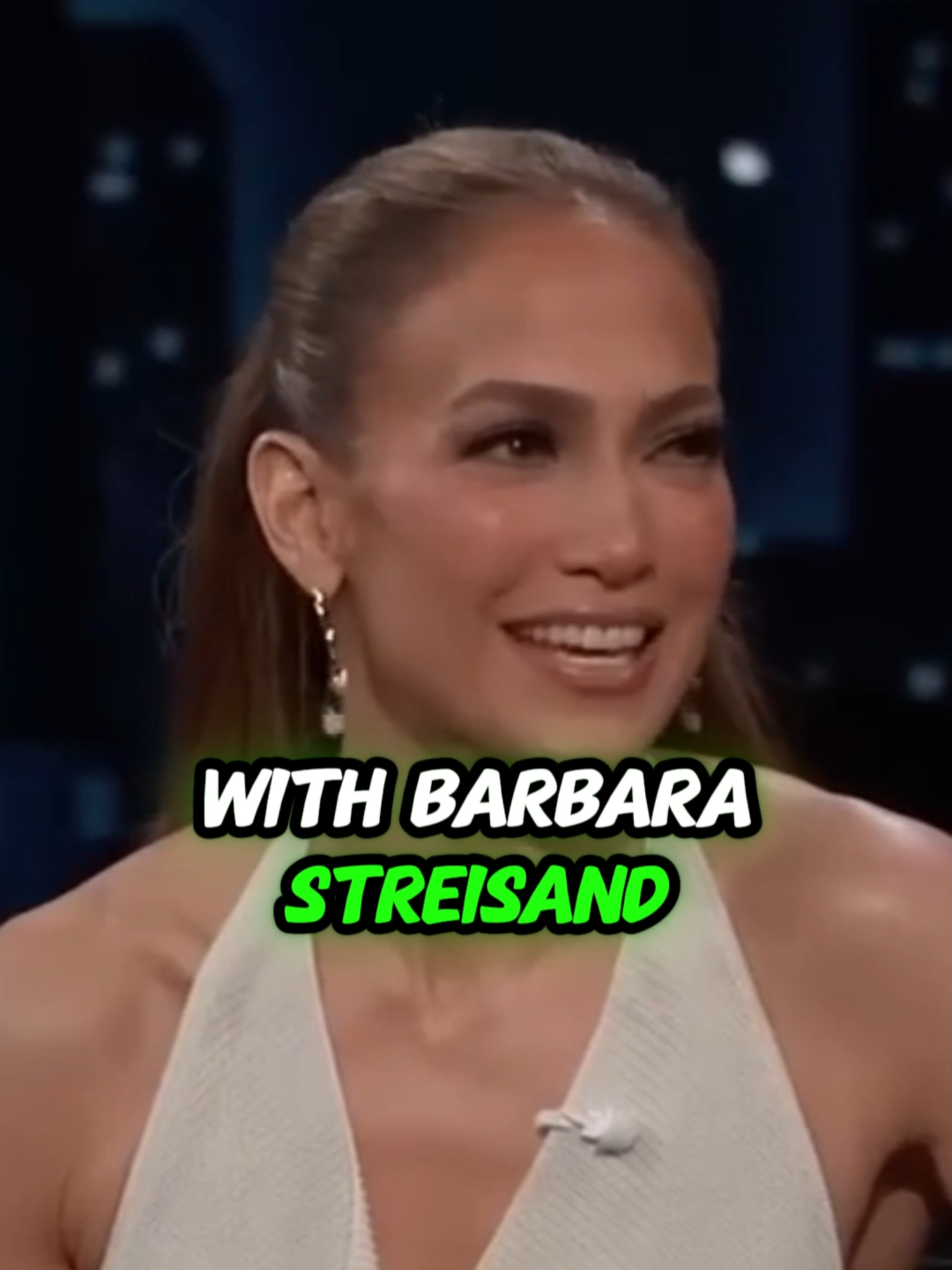 Jennifer Lopez On Meeting Barbara Streisand #JenniferLopez #jlo #jimmykimmel #barbarastreisand