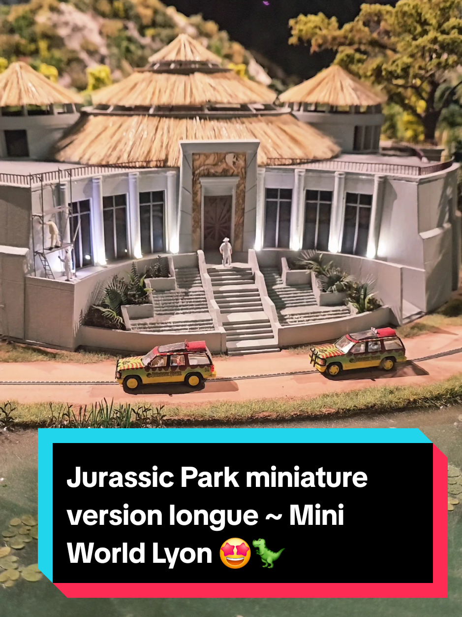Jurassic Park miniature version longue à @Mini World Lyon 🎌 🤩🦕🦖  #jurassicpark #miniworld #miniature #dinosaur #pourtoi 