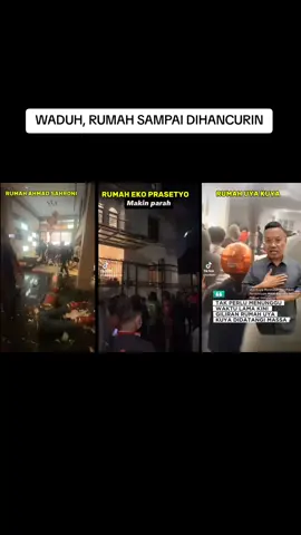 Rumah Ahmad Sahroni, Eko Patrio dan Uya Kuya Dihancurin. Waduh. #rumah #ekopatrio #ahmadsahroni #uyakuya 