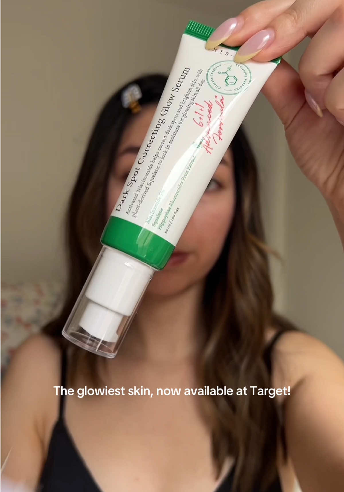 Big news! @AXIS-Y Glow Serum is now available at Target stores and online! Glowy skin here I come 💚 #axisy #axisyglowserum #kbeautyskincare 