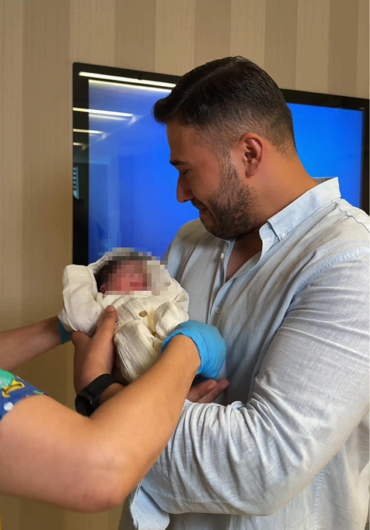 Baba oğul ilk karşılaşması 🥹 Hoşgeldin oğlum 30.08.25💙🧿