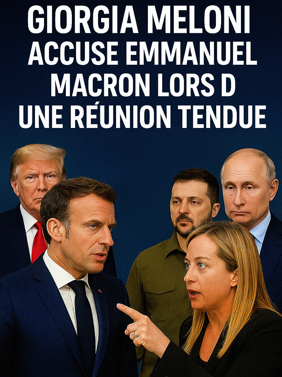 🇮🇹 Giorgia Meloni accuse Emmanuel Macron lors d’une réunion tendue. Les divergences entre Paris et Rome s’exacerbent alors que la scène internationale reste dominée par les crises. #Macron #GiorgiaMeloni #Trump #Zelensky #poutine 