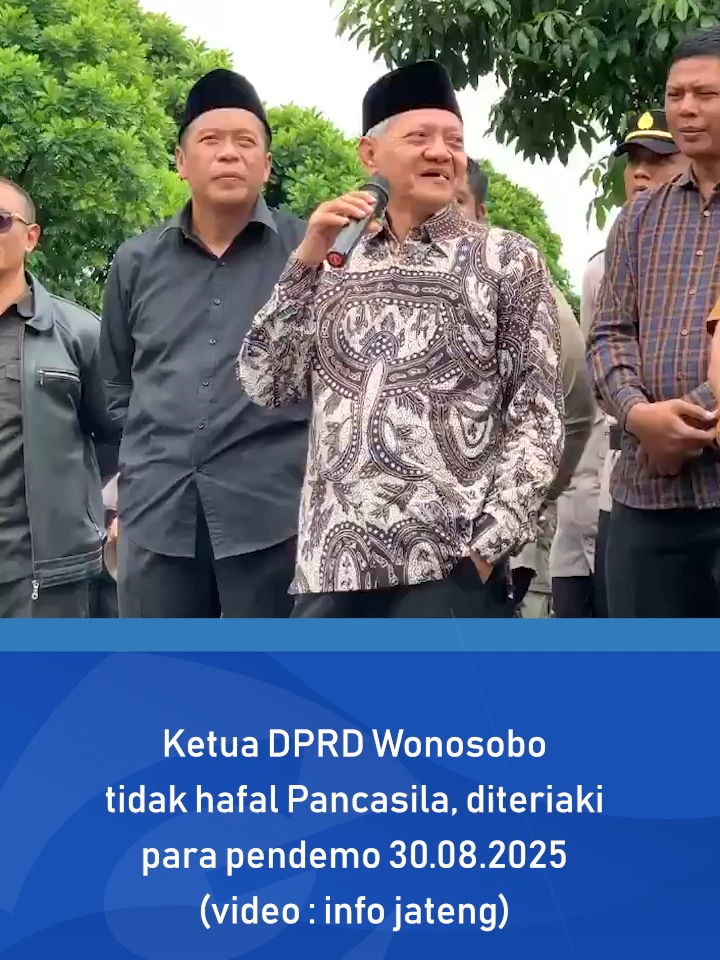 KETUA DPRD WONOSOBO DIKETAWAIN PARA PENDEMO