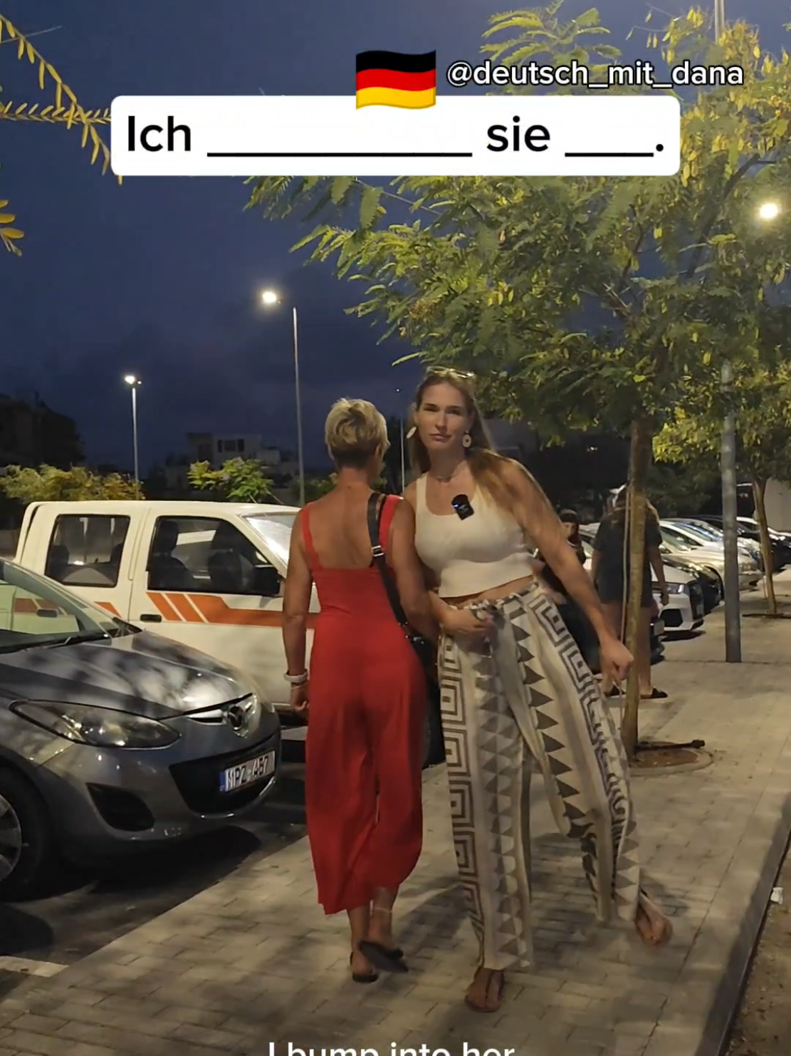 Was einem in der Stadt so alles passiert. 🤔 #lernedeutsch #learngerman #learninggerman  #deutschtipps #deutschmitdana 