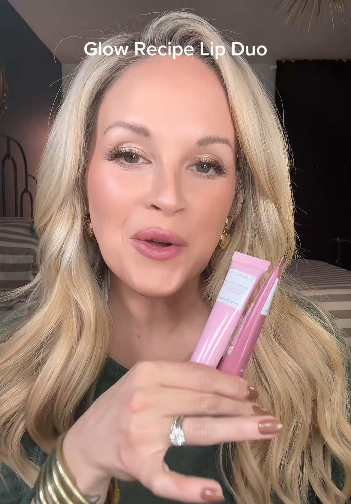 The Glow Recipe Lip Balm Duo 💖 Obsessed with the sheer wash of color, the non-sticky formula, and the yummy scents. Truly the perfect everyday balm! @Glow Recipe #tiktokshoplabordaysale #glowrecipe #glowrecipelipbalm #lipbalm #lipbalmreview 