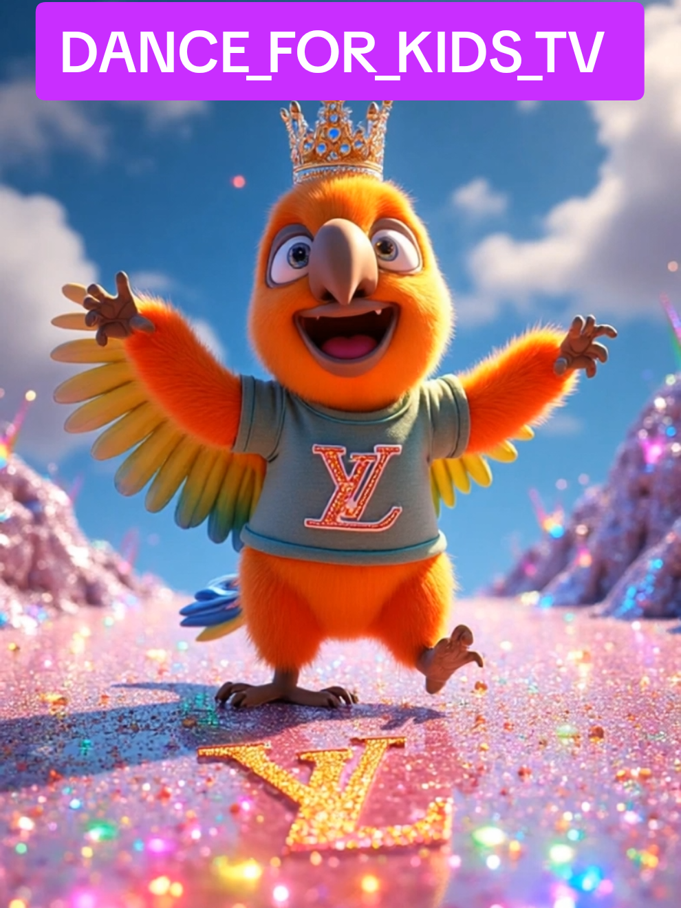 Repost🔃The parrot danced a funny dance.😂I here will be a viral video with 1 billion views 🥳#FYP #cartoon #funny #parrot #fashion 