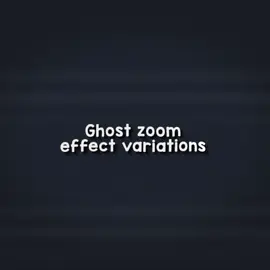Variations for ghost zoom effect • Requested! • #editideas #editingtips #helpingeditors #viraledit #ae 