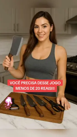 Jogo de Facas Preta 6pçs  #faca #Facas #cortar #cozinha #churrasco 