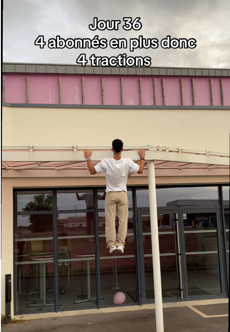 Quand t’es obligé de faire ton défi peu importe où tu te trouves #DéfiExtrême #dicipline #gym 