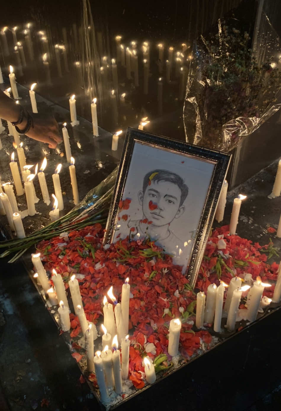 Satu lilin seribu doa untuk alm Affan Kurniawan  #affankurniawan #trisakti #indonesia🇮🇩 