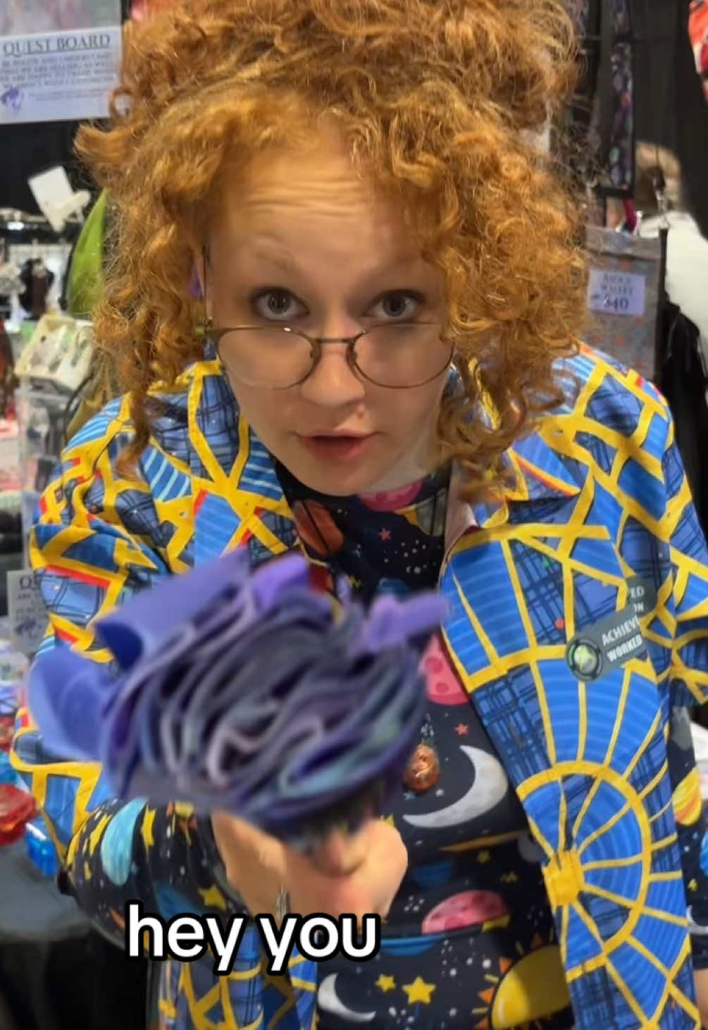 Hey! Are you hot? If you’re at DragonCon come cool off in the vendor hall and grab a fan! #dragoncon #ribbons #clackfan #msfrizzle 