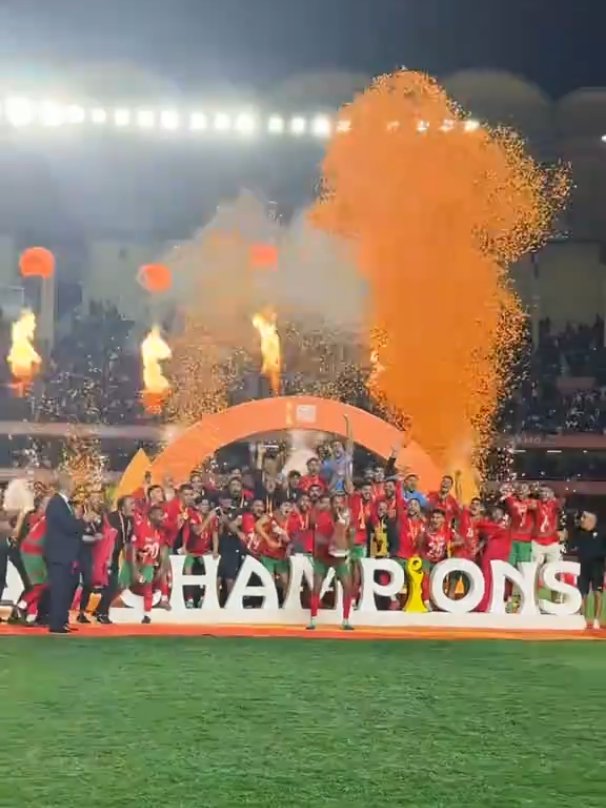 تتويج الأبطال #كأس_أمم_إفريقيا_للمحليين #المغرب #كرة_قدم #اكسبلور 