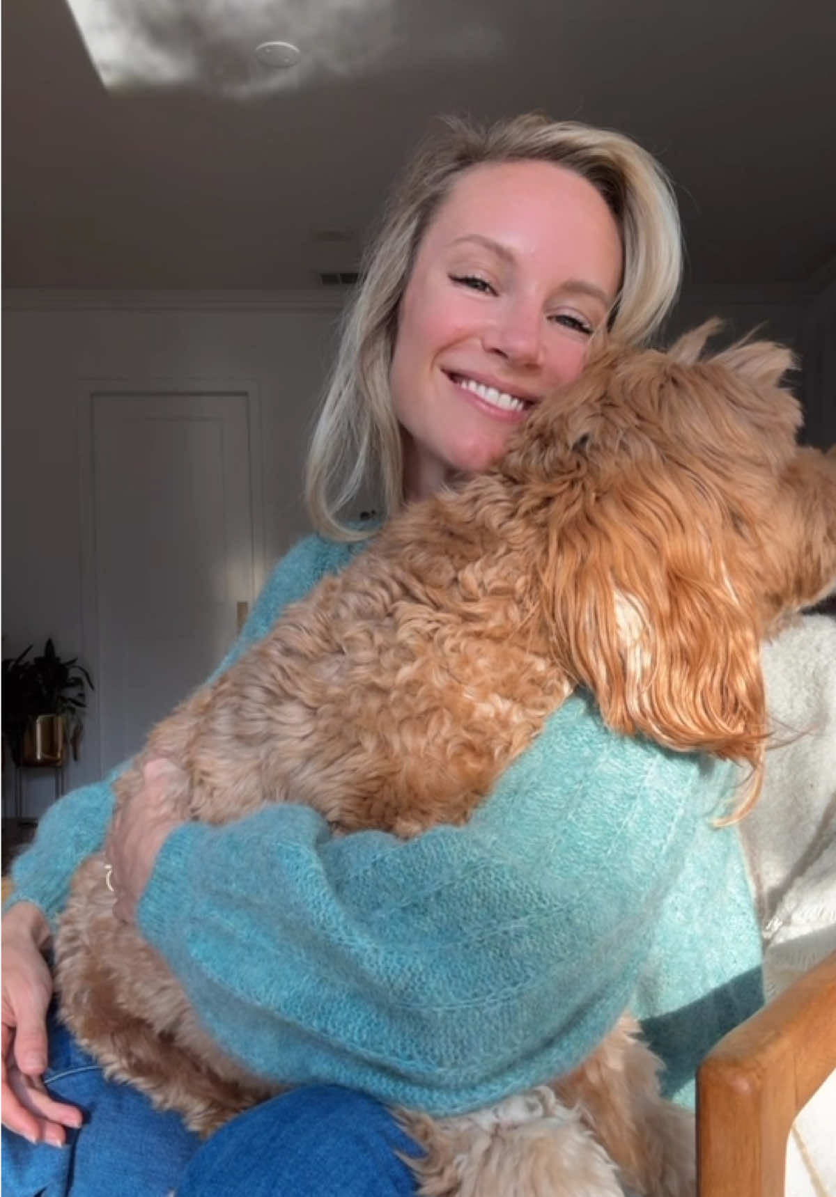 Stealing a few quiet moments for some much-needed pup time. Ford's cuddles are the best. 🐶❤️ #dogsoftiktok #labradoodle 