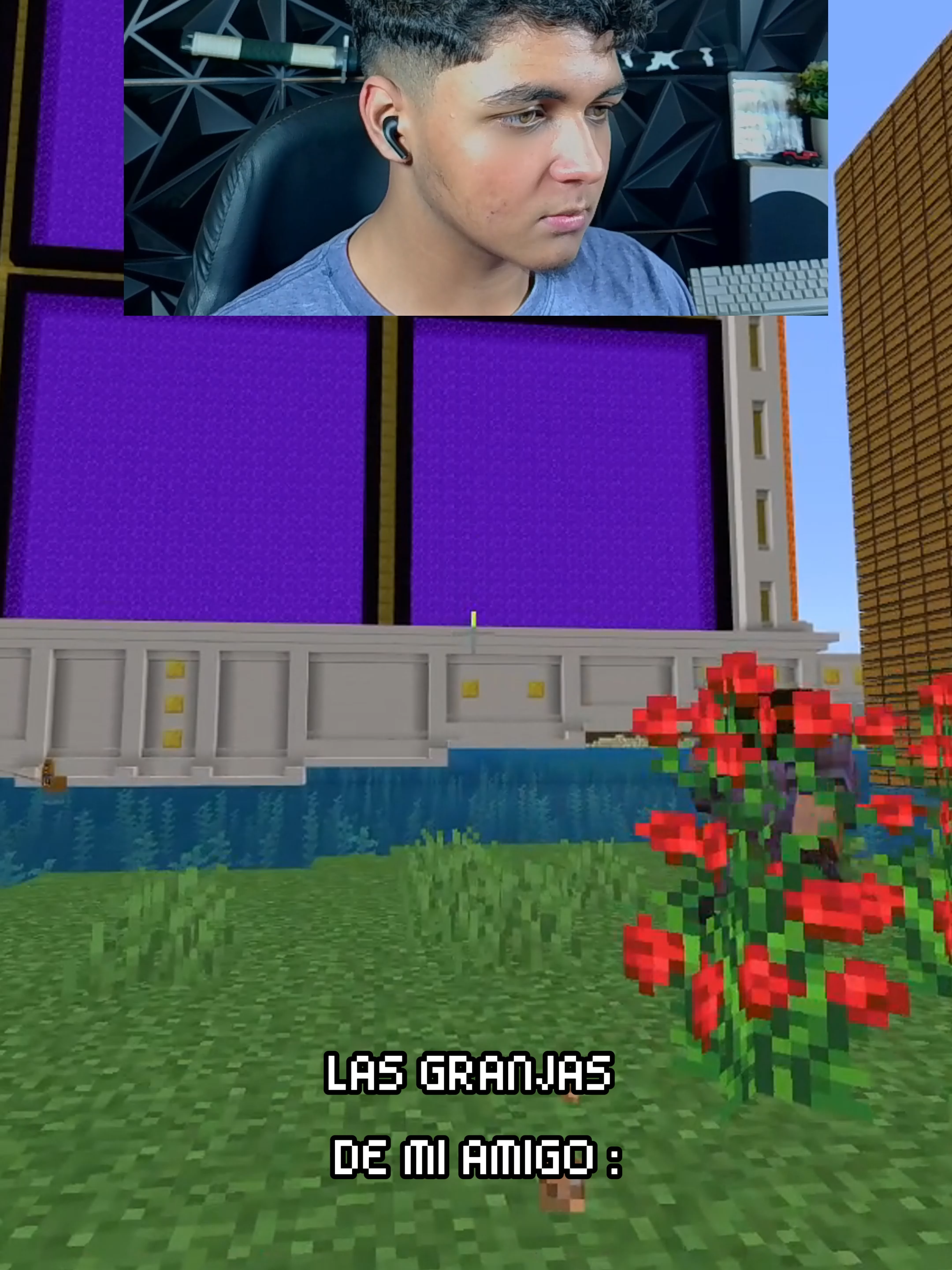 LA GRANJA DE MI AMIGO... #Minecraft #minecrafters #minecraftbedrock #Humor #minecraftmemes