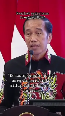 “Kesederhanaan adalah cara terbaik untuk hidup lebih tenang & tentram”  #jokowi #jokowidodo #nkri #indonesia #indonesia🇮🇩 
