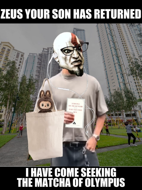 performative male spartan kratos labubu dubai chocolate taylor swift engaged #performative #performativemale #godofwar #labubu #dubaichocolate