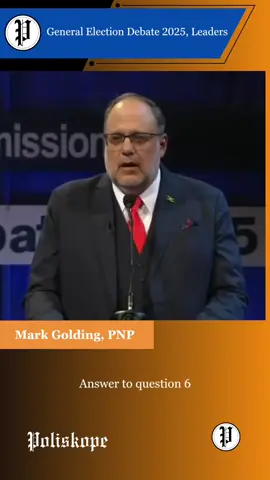 General Election Debates 2025. Leaders. Mark Golding's answer to question 6.  Question 6: Parliament has passed a constitutional amendment bill and a referendum bill to transition Jamaica into a republic. Could you clarify the economic and administrative implications of this transition and how you intend to ensure that the process doesn't distract from Jamaica's economic priorities like debt reduction, investment diversification, and public services?  #pnp #jlp #markgolding #andrewholness #jamaicanpolitics