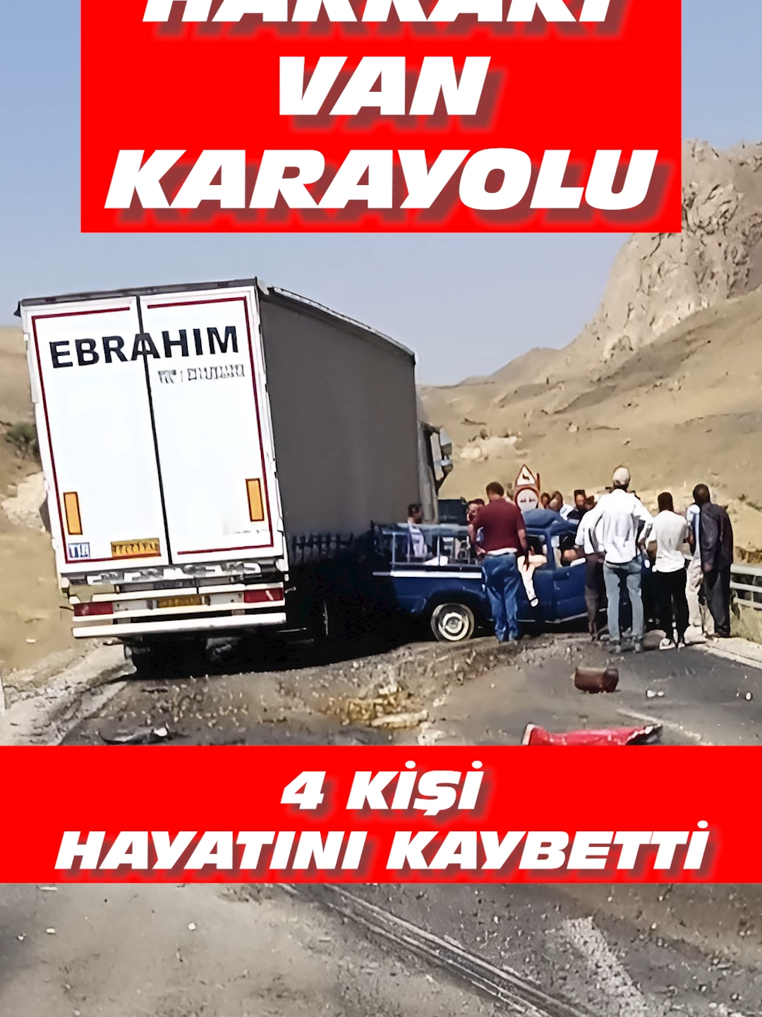 İran Plakalı TIR Dehşet Saçtı: 4 Kişi Hayatını Kaybetti! 30 Ağustos 2025 Cumartesi günü, 65 NK 428 plakalı pikapla yola çıkan 5 kişi, Hakkari’deki bir düğüne katılmak üzere Van'dan hareket etti. Ancak Hakkari-Van Karayolu’nda seyir halinde olan pikap, saat 13:00'te Hakkari merkez ilçesine bağlı Boybeyi köyü yakınlarına geldiğinde, karşı yönden gelen 99 AL 350 İran plakalı TIR’la kafa kafaya çarpıştı! Çevredekilerin ihbarı üzerine kaza yerine 112 Acil Sağlık, AFAD, UMKE, itfaiye, polis ve jandarma ekipleri sevk edilirken, yaşanan feci kazada pikapta sıkışan 3 kişi ne yazık ki hayatını kaybetti. Yaralanan 2 kişi ekiplerin ilk müdahalesinin ardından Başkale Devlet Hastanesi'ne kaldırılırken, durumu ağır olan yaralılardan biri, hastanede yapılan tüm müdahalelere rağmen kurtarılamadı! Kaza nedeniyle bir süre trafiğe kapalı kalan Hakkari-Van Karayolu, ekiplerin çalışmasının ardından kontrollü şekilde ulaşıma açılırken, yaşanan feci kazayla ilgili soruşturma başlatıldı. #TrafikKazası #HakkariVanKarayolu #Hakkari #Van #Pikap #TIRKazası #TIR #Haber #Gündem #SonDakika #Shorts #Shortsvideos #Keşfet #Reels #Reelsvideos