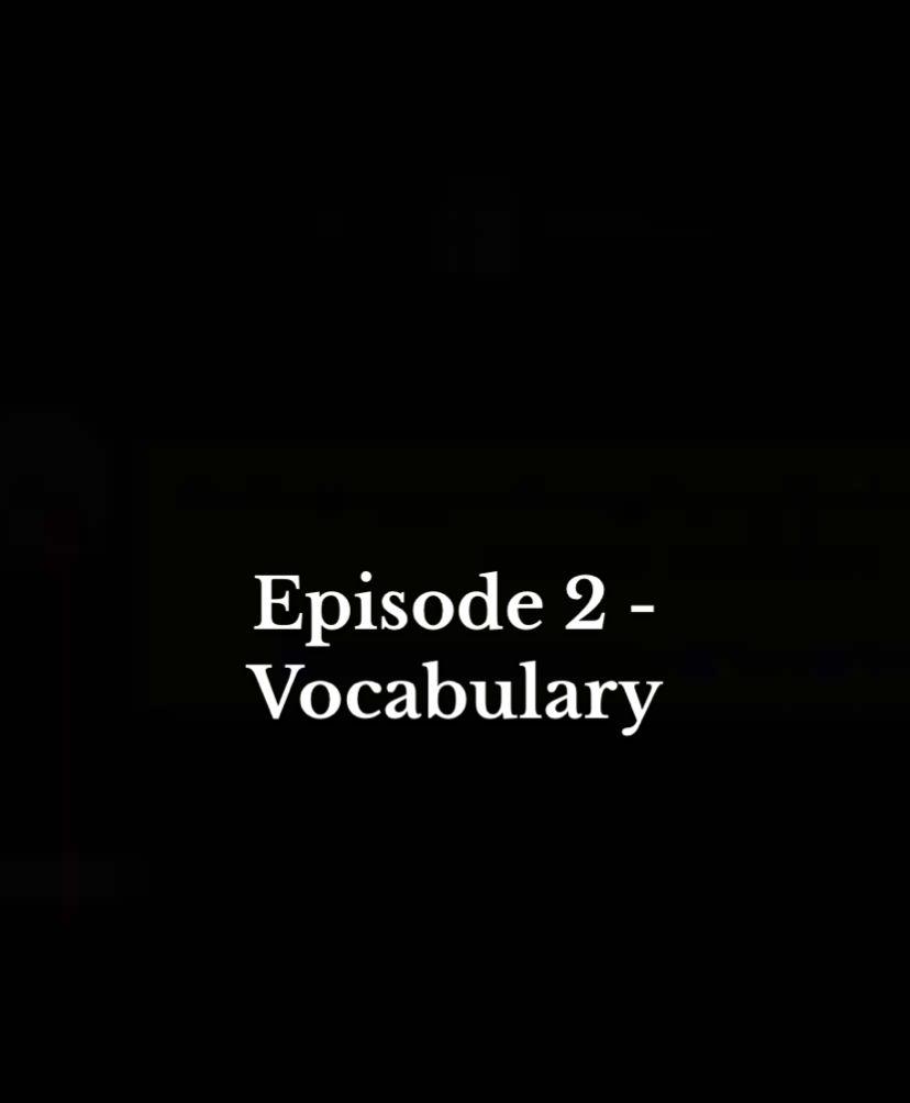 Episode 2 - Vocabulary #english #LearnOnTikTok #leranenglish #تعلم #انجليزي 