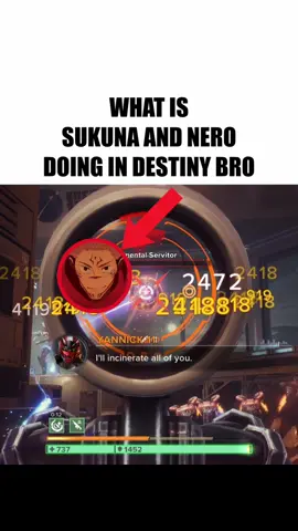 WHAT IS SUKUNA AND NERO DOING IN DESTINY BRO #destiny #gaming #meme #memes #short 
